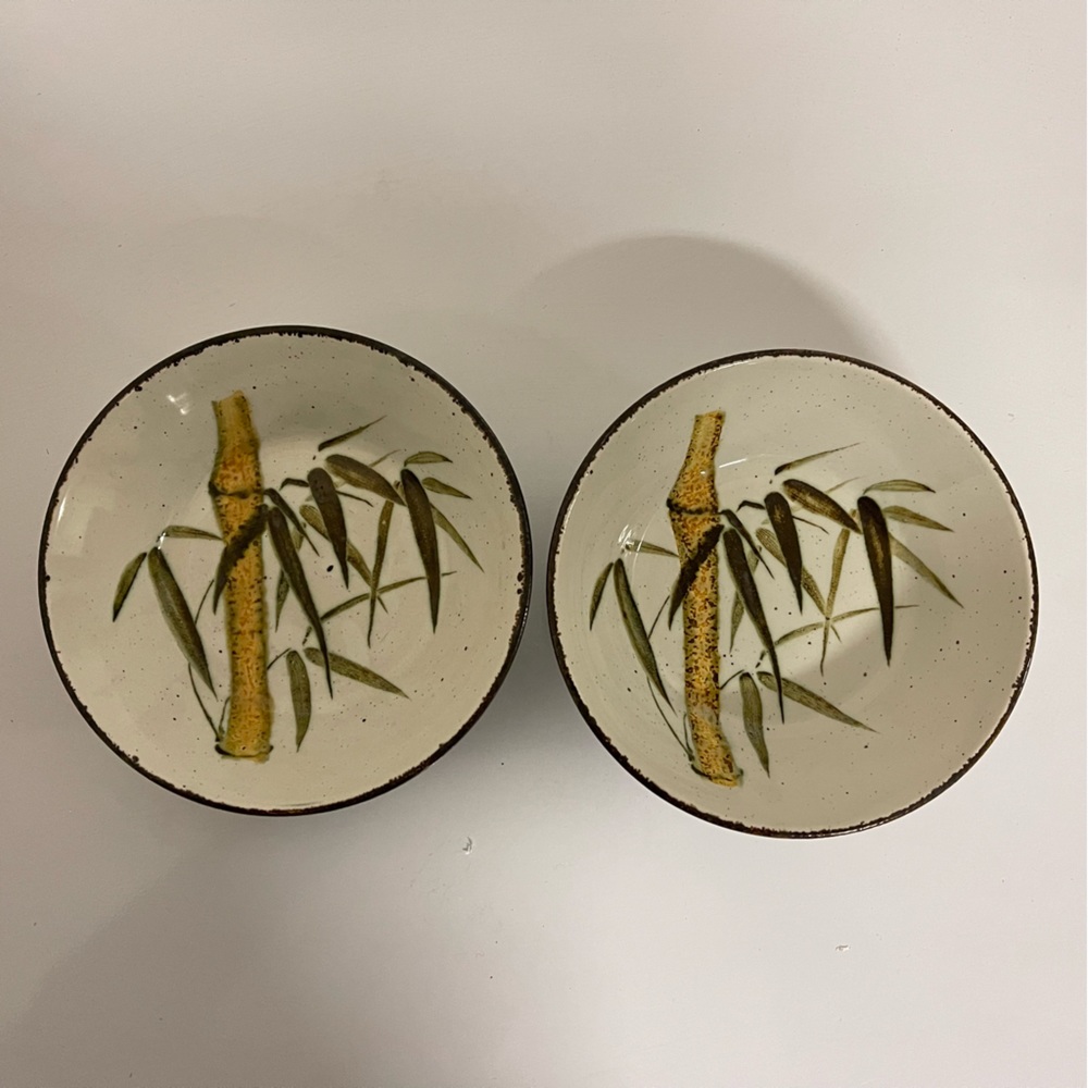 2pcs 1970s Vintage Stonehenge Midwinter Rangoon Coupe Cereal Bowl